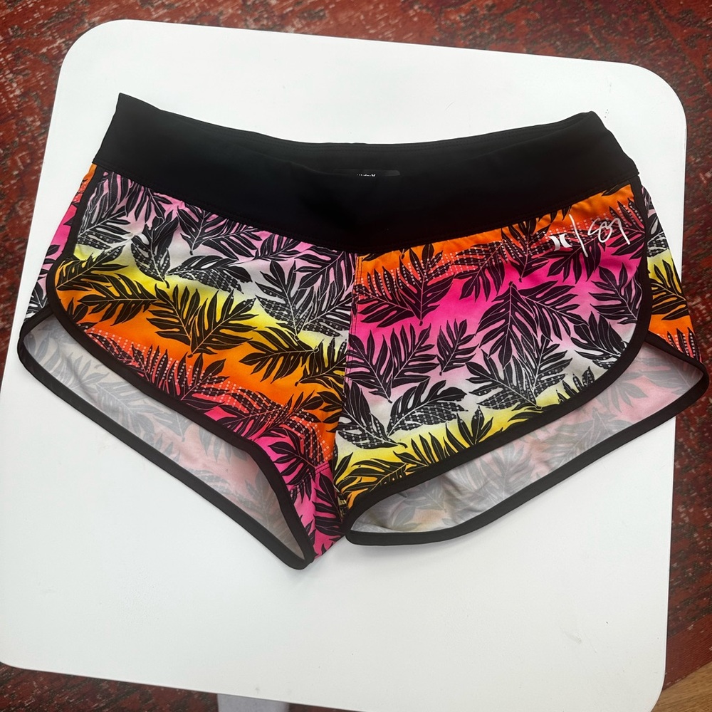 HURLEY phantom athletic board swim shorts Medium Tropical Colorful Print
